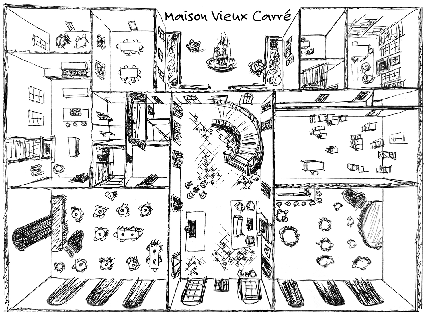 Ms. Mia and Murder at the Maison Vieux Carré Map